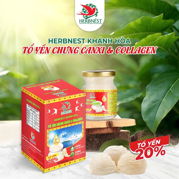 Yến rời ( RED ) Chưng Canxi & Collagen (Hũ)