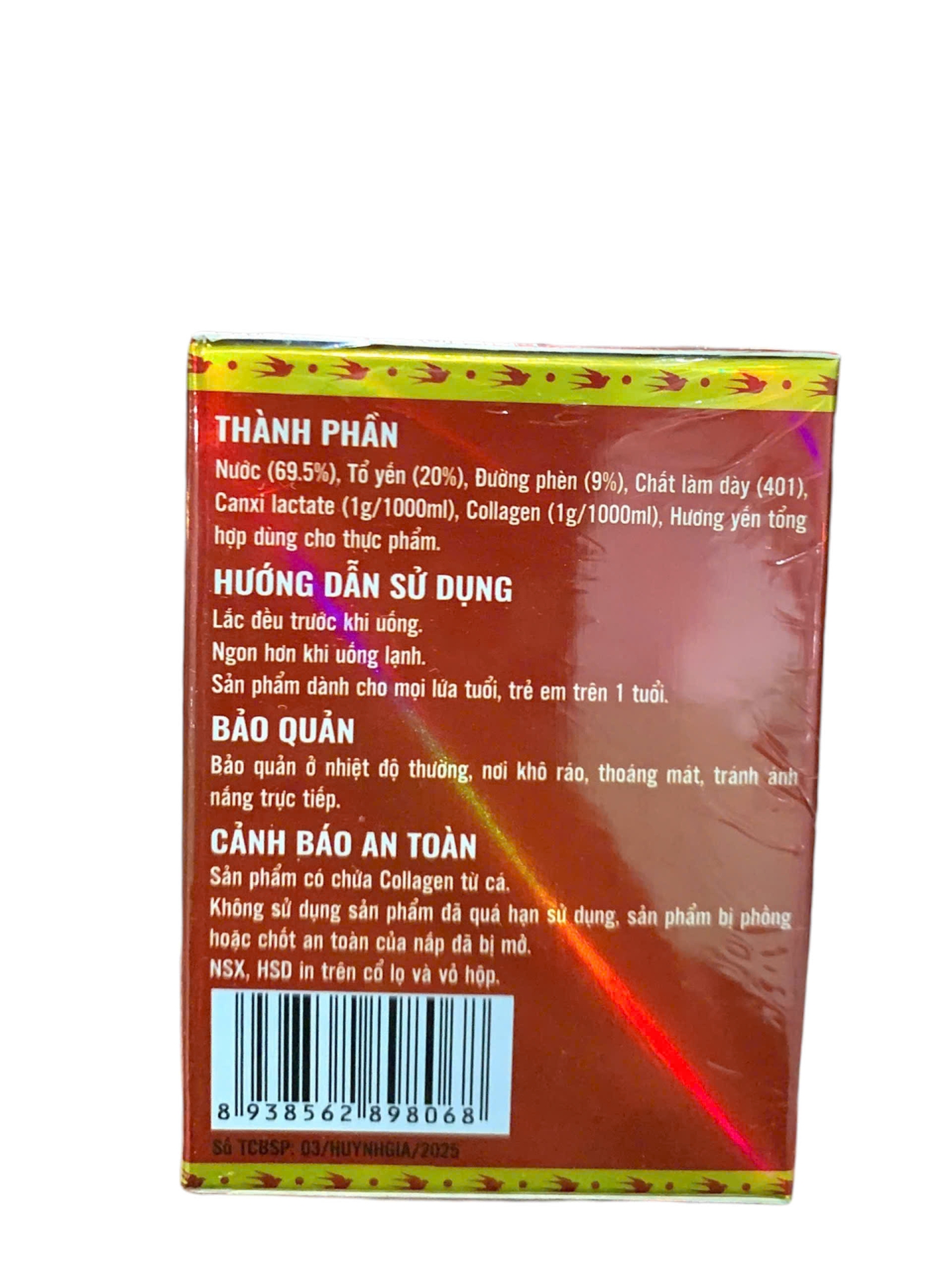 Yến rời ( RED ) Chưng Canxi & Collagen (Hũ)