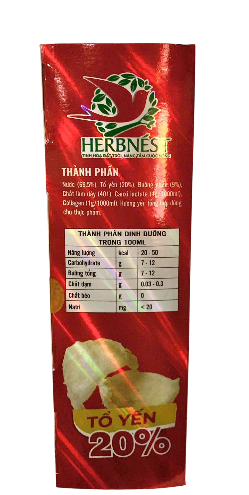 Yến Lốc [ RED ] Chưng Canxi & Colagen