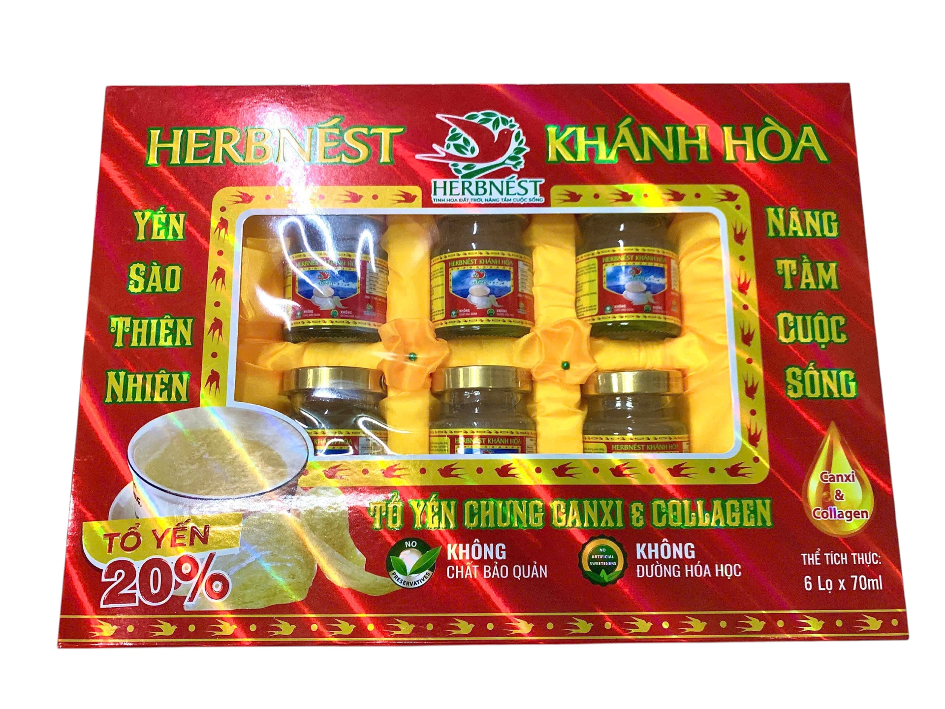 Yến Lốc [ RED ] Chưng Canxi & Colagen