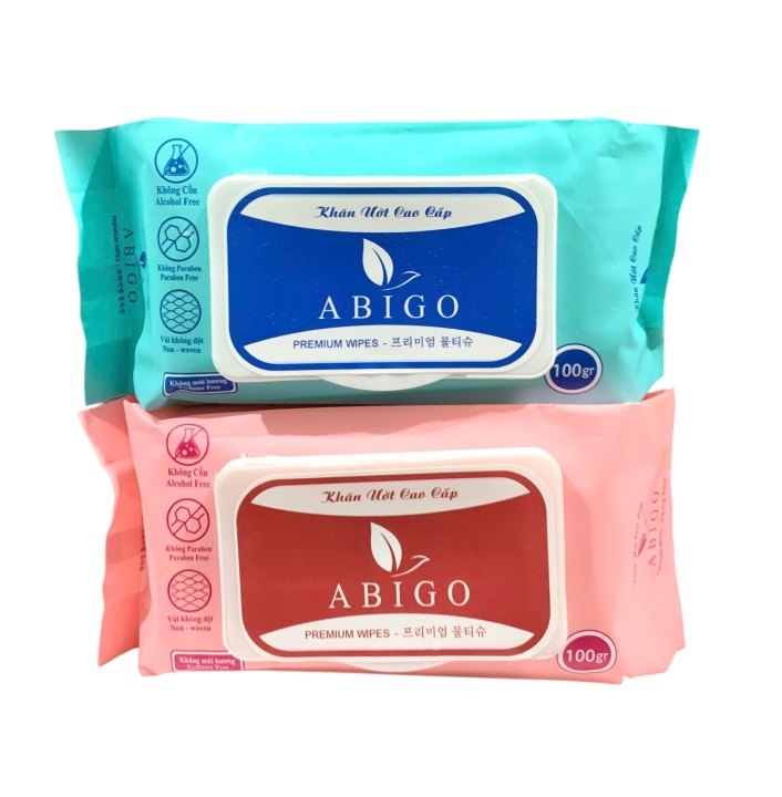 Khăn ướt không mùi siêu mịn ABIGO ( 100GR )